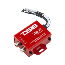 Load image into Gallery viewer, DS18 Hi/Low Converter 2-Chnl Speaker Emulator Remote Out For Adding Aftermarket Amps To Any System - Installation View