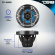 Load image into Gallery viewer, DS18 Hybrid Marine Speaker w/ Driver And RGB LED 6.5in 2-Way 250 Watts RMS 4 ohm Crbn Fiber w/ Cover - Side View