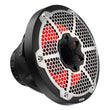 Load image into Gallery viewer, DS18 Hybrid Marine Speaker w/ Driver And RGB LEDs 10in 2-Way 450 Watts RMS 4 ohm Black w/ Cover - Side View