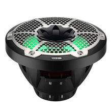 Load image into Gallery viewer, DS18 Hybrid Marine Speaker w/ Driver And RGB LEDs 10in 2-Way 450 Watts RMS 4 ohm Black w/ Cover - Installation View