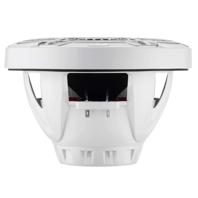 DS18 Hybrid Marine Speaker w/ Driver And RGB LEDs 10in 2-Way 450 Watts RMS 4 ohm White w/ Cover - Installation View