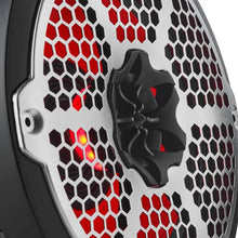 Load image into Gallery viewer, DS18 Hybrid Marine Speaker w/ Driver And RGB LEDs 8in 2-Way 350 Watts RMS 4 ohm Black w/ Covers - Back View