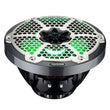 Load image into Gallery viewer, DS18 Hybrid Marine Speaker w/ Driver And RGB LEDs 8in 2-Way 350 Watts RMS 4 ohm Crbn Fiber w/ Cover - Side View