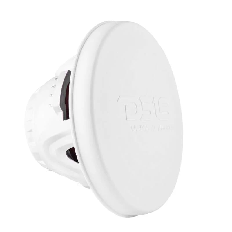 DS18 Hybrid Marine Speaker w/ Driver And RGB LEDs 8in 2-Way 350 Watts RMS 4 ohm White w/ Covers - Additional View 9