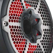 Load image into Gallery viewer, DS18 Hybrid Marine Speakers w/ Driver And RGB LED 10in 2-Way 450 Watts RMS 4 ohm Crbn Fiber w/ Cover - Additional View 7