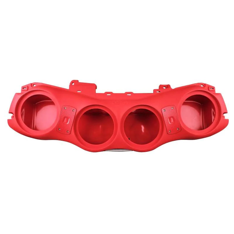 DS18 Jeep 2024+ JL/JLU/JT Overhead Soundbar Fits 4 x 8in Speakers (Not Included) LEDs- Red - Installation View
