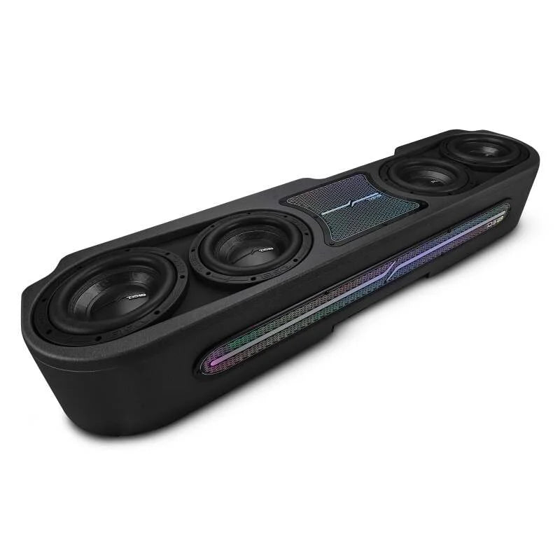 DS18 Jeep Gladiator JT 2020-UP 4 x 8in Subwoofers Included (ZR8.2D) Underseat Box Black -LED Lights - Main Product View