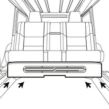 Load image into Gallery viewer, DS18 Jeep Gladiator JT 2020-UP 4 x 8in Subwoofers Included (ZR8.2D) Underseat Box Black -LED Lights - Side View