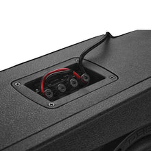 Load image into Gallery viewer, DS18 Jeep Gladiator JT 2020-UP 4 x 8in Subwoofers Included (ZR8.2D) Underseat Box Black -LED Lights - Back View