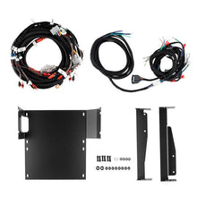 Load image into Gallery viewer, DS18 Jeep JK Harness For JK-SBAR Overhead Soundbar System Amplifier and SQBASS Underseat Subwoofer - Installation View
