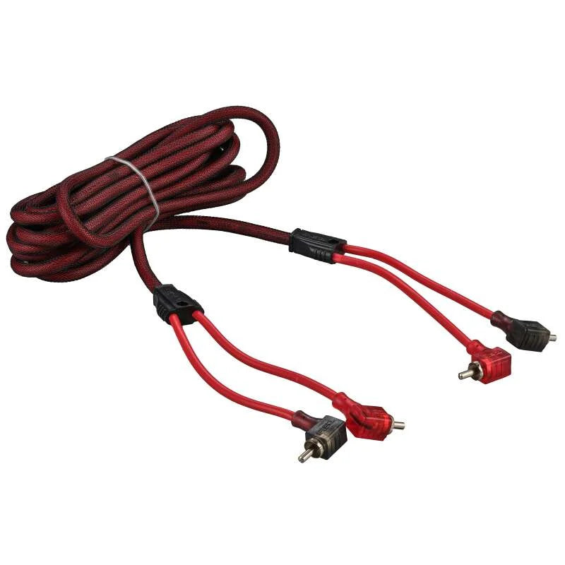 DS18 Level 2 RCA Wire 16-Feet Smart 90-Degree Connectors - Detail View