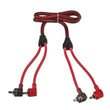 Load image into Gallery viewer, DS18 Level 2 RCA Wire 3-Feet Smart 90-Degree Connectors - Side View