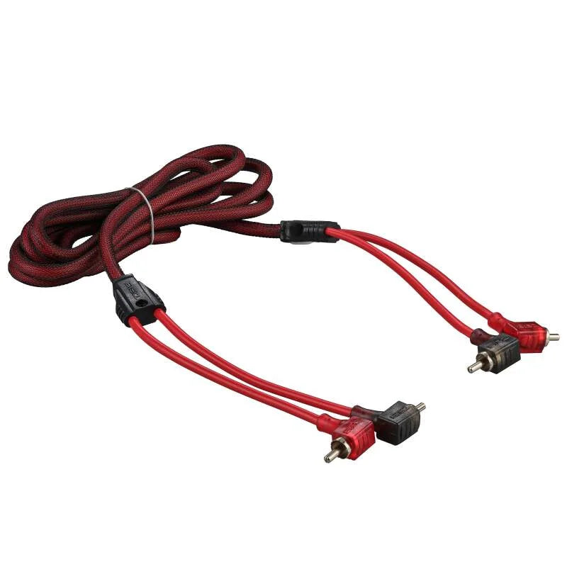 DS18 Level 2 RCA Wire 6-Feet Smart 90-Degree Connectors - Detail View
