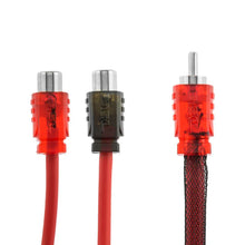 Load image into Gallery viewer, DS18 Level 2 RCA Wire Y Connector 1 Male to 2 Female - Side View