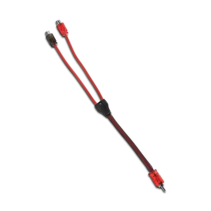 DS18 Level 2 RCA Wire Y Connector 1 Male to 2 Female - Detail View