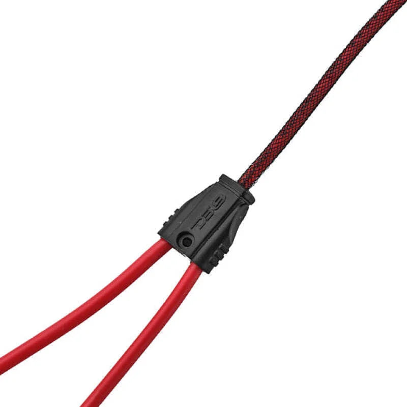 DS18 Level 2 RCA Wire Y Connector 1 Male to 2 Females Smart 90-Degree Connectors - Side View