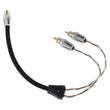 Load image into Gallery viewer, DS18 Level 3 RCA Wire Y Connector 1 Female to 2 Male Black - Main Product View