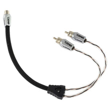Load image into Gallery viewer, DS18 Level 3 RCA Wire Y Connector 1 Female to 2 Male Black - Main Product View