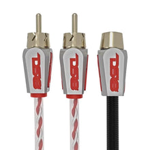 Load image into Gallery viewer, DS18 Level 3 RCA Wire Y Connector 1 Female to 2 Male Black - Installation View