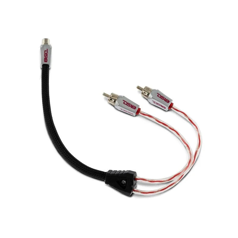DS18 Level 3 RCA Wire Y Connector 1 Female to 2 Male Black - Additional View 5