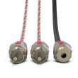 Load image into Gallery viewer, DS18 Level 3 RCA Wire Y Connector 1 Female to 2 Male Black + Red Kit - Back View