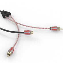 Load image into Gallery viewer, DS18 Level 3 RCA Wire Y Connector 1 Female to 2 Male Black + Red Kit - Installation View