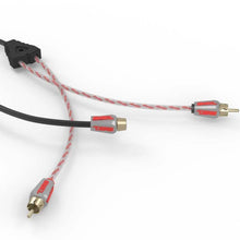 Load image into Gallery viewer, DS18 Level 3 RCA Wire Y Connector 1 Female to 2 Male Red