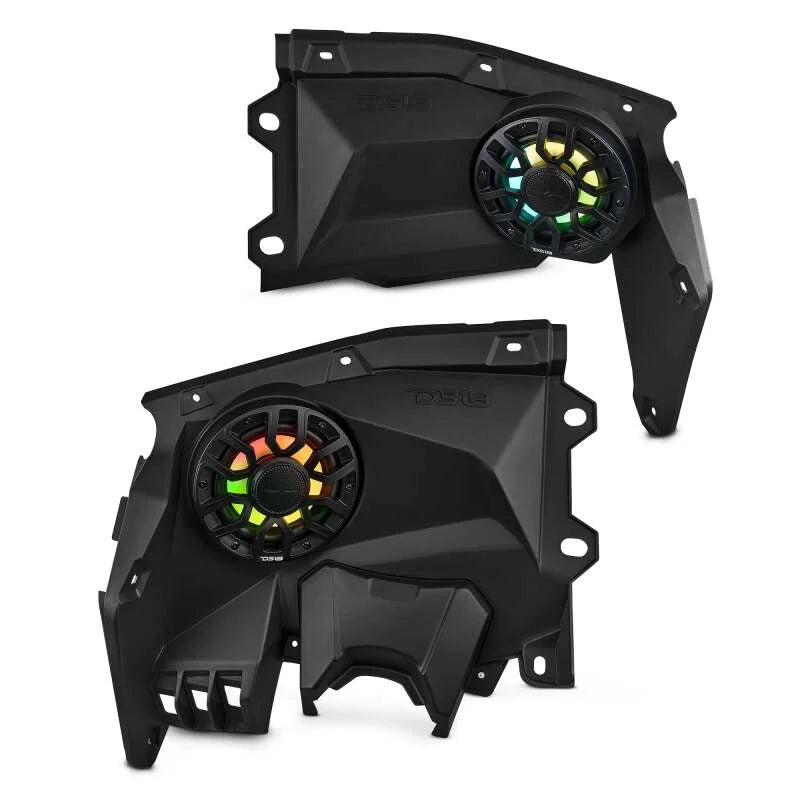 DS18 Loaded 6.5in Dash Board Speaker Panel Encl Left + Right 2x NXL-IQ6/BK Included 2017+ Can-Am Mav - Main Product View