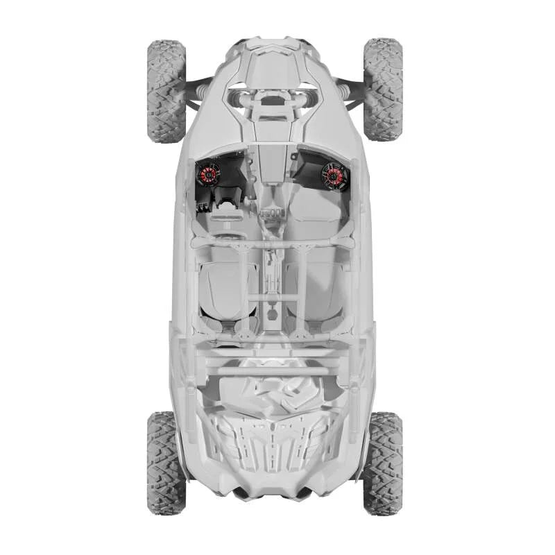 DS18 Loaded 6.5in Dash Board Speaker Panel Encl Left + Right 2x NXL-IQ6/BK Included 2017+ Can-Am Mav - Additional View 9