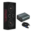Load image into Gallery viewer, DS18 Loaded Ported Enclosure Incls PRO-X10M &amp; PRO-TWX2/FRP-1.2K4/ Cable &amp; Terminal- Black Carpet - Main Product View