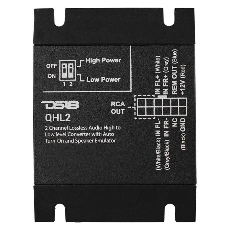 DS18 Lossless Hi/Low Converter 2-Channel Speaker Emulator Auto Turn-On - Additional View 5