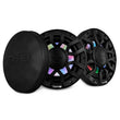 Load image into Gallery viewer, DS18 Marine 6.5in 2-Way 150 Watts RMS 4 ohm Digital LED Lights Bullet Tweeter Covers Included Black - Back View