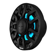 Load image into Gallery viewer, DS18 Marine 6.5in 2-Way 150 Watts RMS 4 ohm Digital LED Lights Bullet Tweeter Covers Included Black - Additional View 6