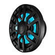 Load image into Gallery viewer, DS18 Marine 8in 2-Way 175 Watts RMS 4 ohm Digital LED Lights Bullet Tweeter Covers Included Black - Main Product View