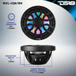 Load image into Gallery viewer, DS18 Marine 8in 2-Way 175 Watts RMS 4 ohm Digital LED Lights Bullet Tweeter Covers Included Black - Back View