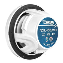 Load image into Gallery viewer, DS18 Marine 8in 2-Way 175 Watts RMS 4 ohm Digital LED Lights Bullet Tweeter Covers Included White - Additional View 6