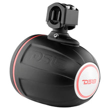 Load image into Gallery viewer, DS18 Marine And Powersports 8in 250 Watts RMS RGB LED Lights PRO-HY8.4B Incl Cover Included Black - Side View