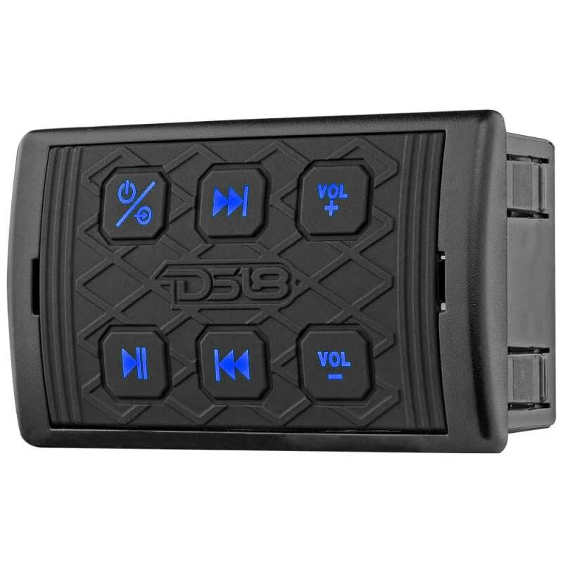 DS18 Marine And Powersports Bluetooth Audio Receiver w/ Controls And 1A Charging - Back View
