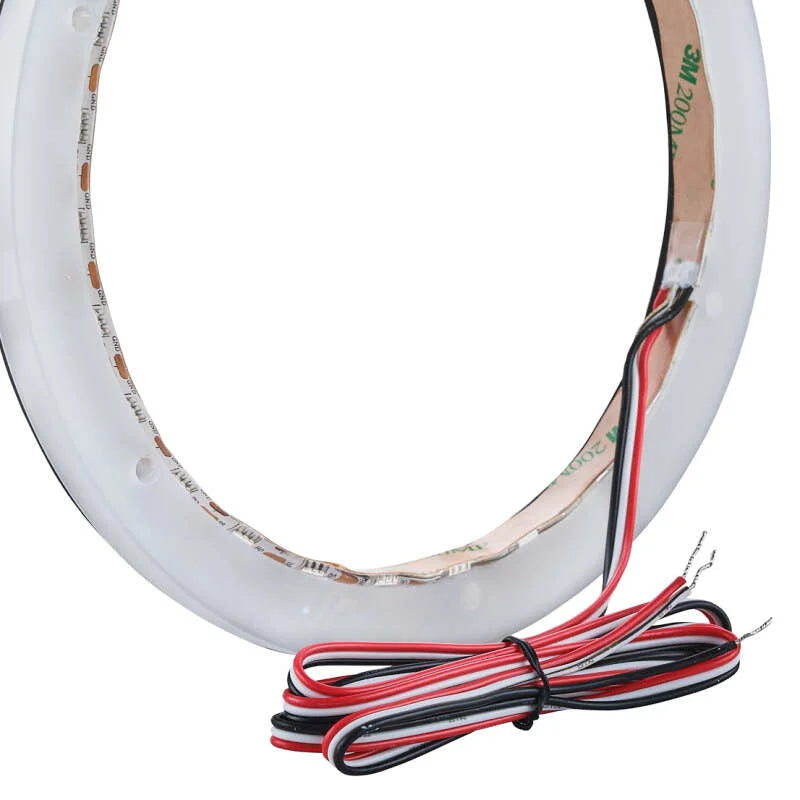 DS18 Marine And Powersports Speakers And Towers Ring 6.5in Digital LED lights 1/2in Spacer Depth - Side View