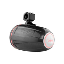 Load image into Gallery viewer, DS18 Marine And Powersports Tower 8in 125 Watts RMS RGB LED Lights Black Carbon Fiber - Additional View 6