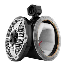 Load image into Gallery viewer, DS18 Marine And Powersports Towers 10in RGB LED Lights Black Carbon Fiber Speakers Not Included - Additional View 5