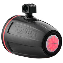 Load image into Gallery viewer, DS18 Marine And Powersports Towers 10in RGB LED Lights Black Carbon Fiber Speakers Not Included - Additional View 7