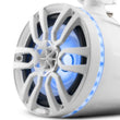 Load image into Gallery viewer, DS18 Marine And Powersports Towers 8in 125 Watts RMS RGB LED Lights White - Installation View