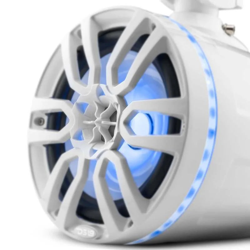 DS18 Marine And Powersports Towers 8in 125 Watts RMS RGB LED Lights White - Installation View