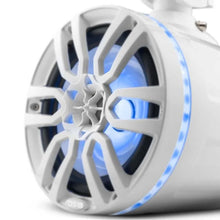 Load image into Gallery viewer, DS18 Marine And Powersports Towers 8in 125 Watts RMS RGB LED Lights White - Installation View