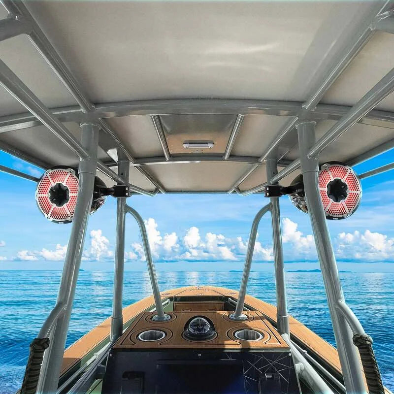 DS18 Marine And Powersports Towers 8in 125 Watts RMS RGB LED Lights White - Additional View 10
