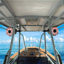 Load image into Gallery viewer, DS18 Marine And Powersports Towers 8in 125 Watts RMS RGB LED Lights White - Additional View 10