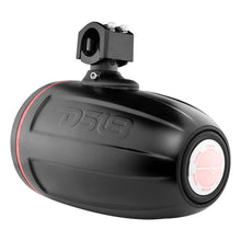 Load image into Gallery viewer, DS18 Marine And Powersports Towers 8in 1in Driver 180 Watts RMS RGB LED Lights Black - Installation View