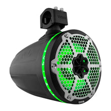 Load image into Gallery viewer, DS18 Marine And Powersports Towers 8in 1in Driver 180 Watts RMS RGB LED Lights Black - Additional View 6