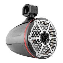 Load image into Gallery viewer, DS18 Marine And Powersports Towers 8in RGB LED Lights Black Carbon Fiber Speakers Not Included - Main Product View